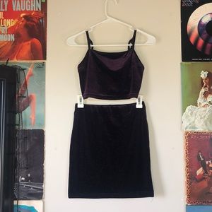 Purple Shimmer Velvet Set